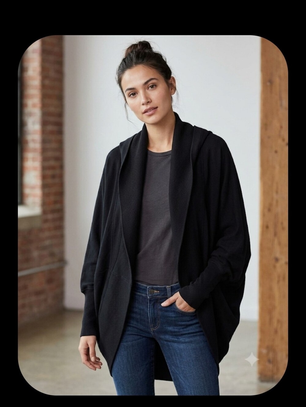 RARE Adriano Goldschmied Hooded Cocoon Cardigan